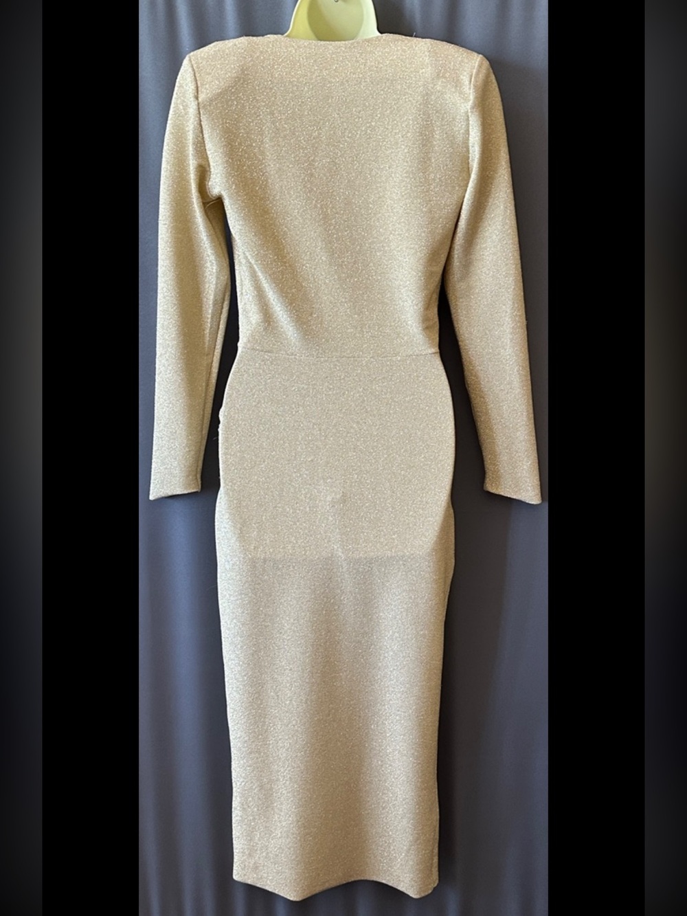 ChiaraBoniLaPetiteRobe Jara Starry MetallicTwistFrontMIDI Dress,IT42=US6/M,new - Picture 7 of 13